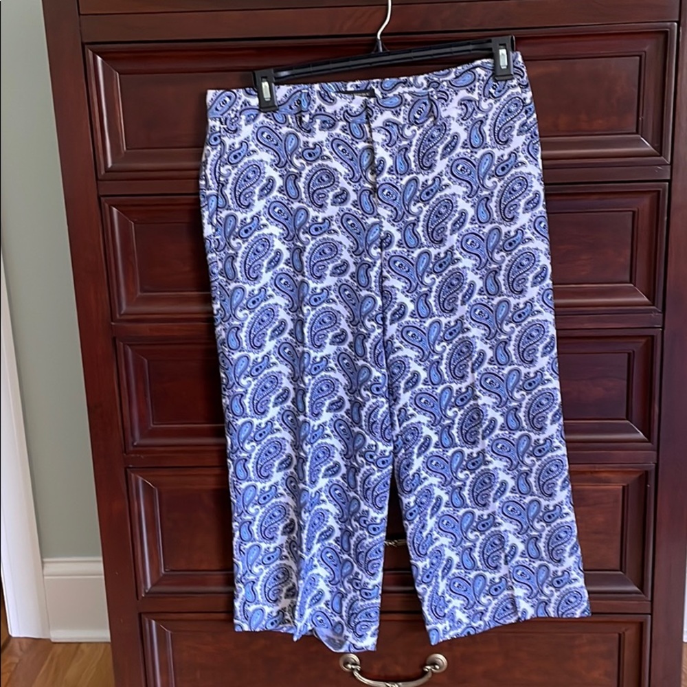 Banana Republic wide leg cropped pants.